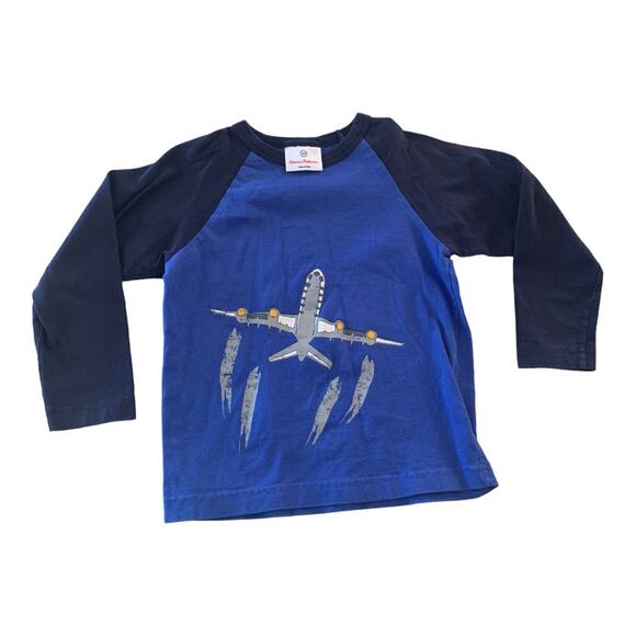 Hanna Anderson Other - Hanna Anderson boys size 4 blue plane long sleeve shirt 100
